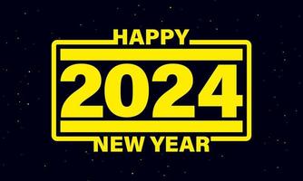 2024 gelukkig nieuw jaar achtergrond ontwerp. vector