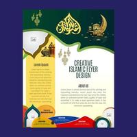 Islamitisch poster ontwerp sjabloon vector