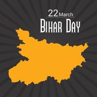 vector illustratie van een achtergrond voor Bihar diwas.