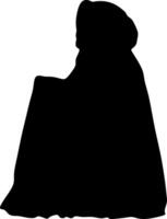 vector silhouet beeld van moslim vrouw met hijaab, Arabisch vrouw. voor logo sjabloon icoon hijab op te slaan moslim op te slaan enz. grafisch illustratie