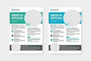 gezondheidszorg folder lay-out , medisch folder of poster ontwerp lay-out vector