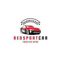 sport auto logo ontwerp sjabloon. geweldig een sport auto silhoutte logo. een sport auto lijn kunst logo. vector