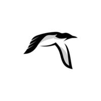 murre logo ontwerp icoon. dik gefactureerd murre logo ontwerp inspiratie. murre dier logo ontwerp sjabloon. dier symbool logo. vector