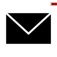 e-mail glyph-pictogram vector