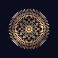 gouden bloemen ster kleurrijk wijnoogst mandala decoratief elementen voorraad illustratie. vector