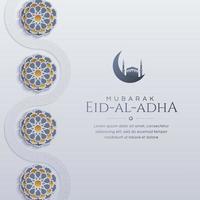 eid al-adha hadj mabroor Islamitisch Arabisch arabesk mozaïek- achtergrond met ornamenten vector