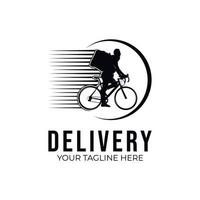 snel levering logo. fiets logo ontwerp sjabloon vector