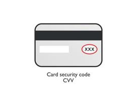 credit kaart icoon in vlak stijl. cvv verificatie code vector illustratie Aan geïsoleerd achtergrond. betaling teken bedrijf concept.