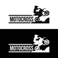 kinderen motorcross logo ontwerp sjabloon vector