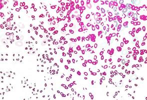 lichtroze vector achtergrond met bubbels.