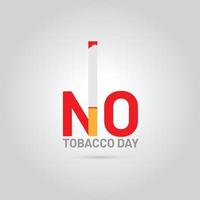 wereld Nee tabak dag. creatief ontwerp idee voor poster, banier vector kunst
