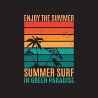 zomer dag strand vector t overhemd ontwerp