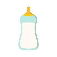 baby fles van melk of formule melk geïsoleerd vector illustratie grafisch icoon