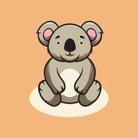 schattig koala icoon tekenfilm illustratie vector