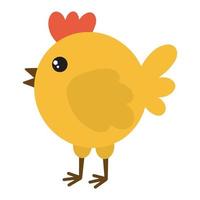 illustratie tekenfilm schattig kip. de symbool van de kip voor Pasen vector