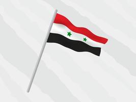 Syrië vlag ontwerp vector, Syrië nationaal embleem ontwerp vector