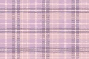 Purper Schotse ruit plaid patroon mode ontwerp structuur is gemaakt met afwisselend bands van gekleurd pre geverfd draden geweven net zo beide kromtrekken en inslag Bij Rechtsaf hoeken naar elk ander. vector