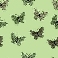 schattig naadloos patroon kleurrijk vlinders. achtergrond. vector illustratie.