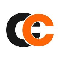 cc eerste meetkundig bedrijf logo en vector icoon