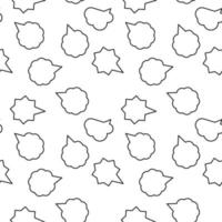 monochroom vector naadloos patroon van ster en wolk toespraak bubbels voor web sites en polygrafie
