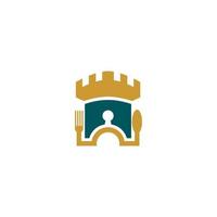 kasteel logo voor een kasteel gebouw logo bedrijf vector