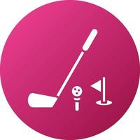 golf pictogramstijl vector