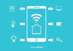 Home technologie vectorillustratie vector