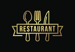 restaurant logo sjabloon ontwerp vector