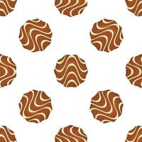 patroon eigengemaakt koekje verschillend smaak in gebakje biscuit vector