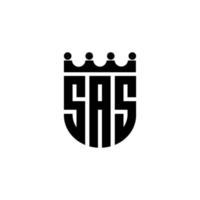 sas brief logo ontwerp in illustratie. vector logo, schoonschrift ontwerpen voor logo, poster, uitnodiging, enz.