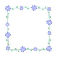 plein lavendel bloemen kader. botanisch bloem grens vector illustratie. gemakkelijk elegant romantisch stijl voor bruiloft evenementen, tekens, logo, etiketten, sociaal media berichten, enz.