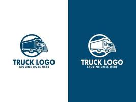 vrachtauto logo ontwerp vector. vrachtauto lading, logistiek, levering logo sjabloon vector