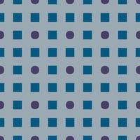 patroon van paars cirkels en blauw pleinen Aan licht naadloos achtergrond. vector
