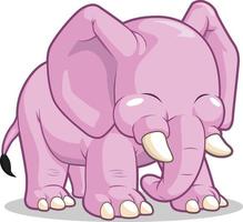 schattige olifant mascotte kinderen cartoon illustratie vector tekening