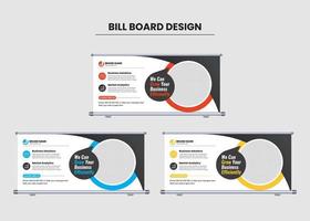 zakelijke bedrijf Bill bord ontwerp vector