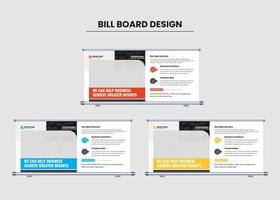 zakelijke bedrijf Bill bord ontwerp vector