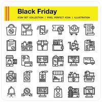 blackfriday pictogramserie vector