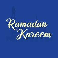 webramadan Engels tekst typografie en schoonschrift in vector. Ramadan thema, groet kaart, vector