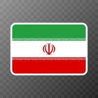 iran vlag, officiële kleuren en verhouding. vectorillustratie. vector