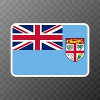 vlag van fiji, officiële kleuren en verhouding. vectorillustratie. vector