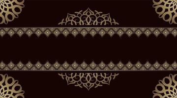 luxe achtergrond met gouden mandala ornament vector