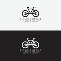 creatief fiets reparatie bedrijf logo vector