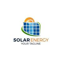 zonne- energie logo ontwerp vector Sjablonen