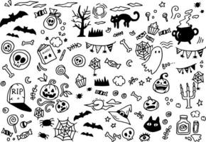 vector illustratie van halloween icoon tekening