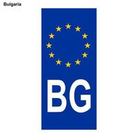 EU land identificatie. blauw band Aan licentie borden vector