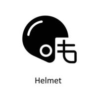 helm vector solide pictogrammen. gemakkelijk voorraad illustratie voorraad