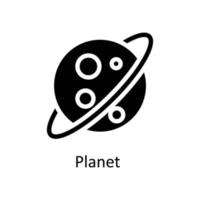 planeet vector solide pictogrammen. gemakkelijk voorraad illustratie voorraad