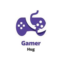 gamer knuffel logo vector