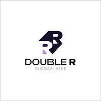 rr logo of dubbele r logo vector ontwerp