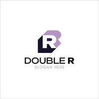 rr logo of dubbele r logo vector ontwerp